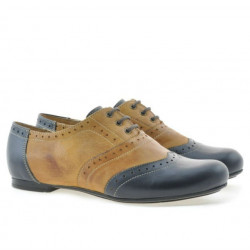 Women casual shoes 186 indigo+brown