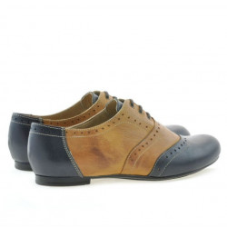 Women casual shoes 186 indigo+brown