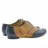 Women casual shoes 186 indigo+brown