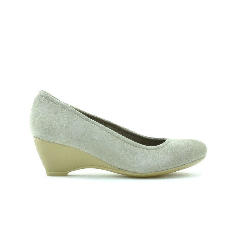 Women casual shoes 152-1 sand velour
