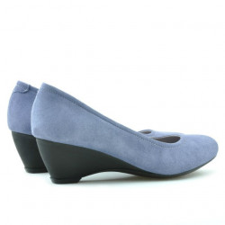 Women casual shoes 152-1 bleu velour