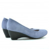 Women casual shoes 152-1 bleu velour