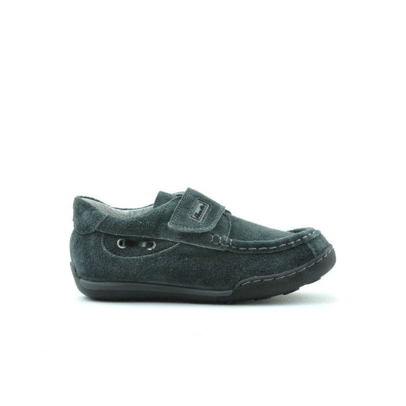 Small children shoes 01c gray velour