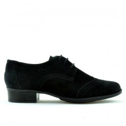 Women casual shoes 691 black velour