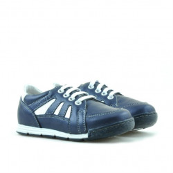 Small children shoes 04c indigo+white