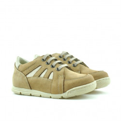 Small children shoes 04c bufo brown+beige