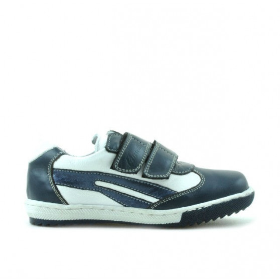 Small children shoes 16c indigo+white