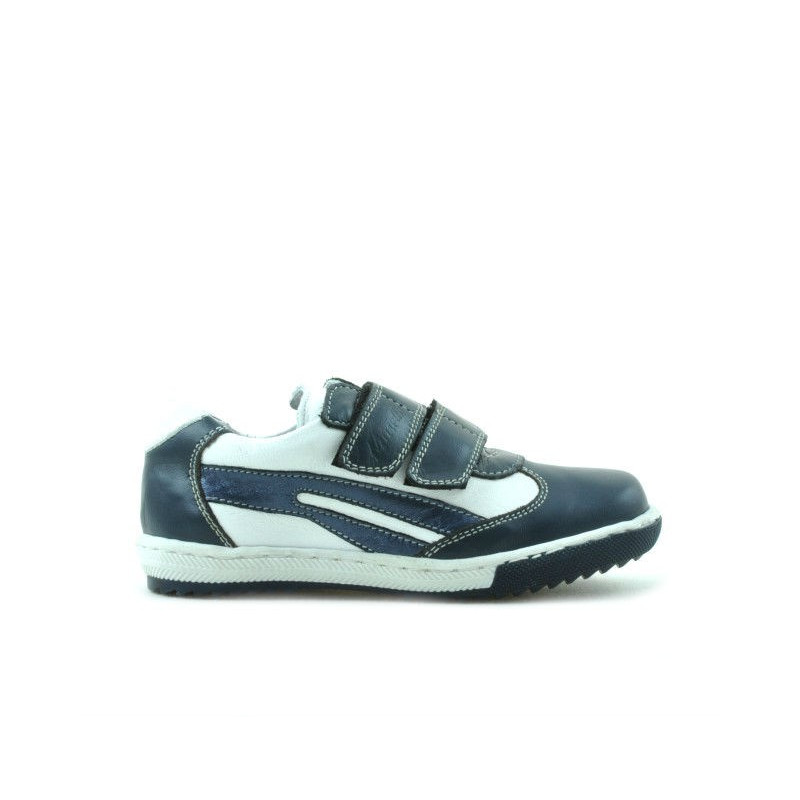 Small children shoes 16c indigo+white