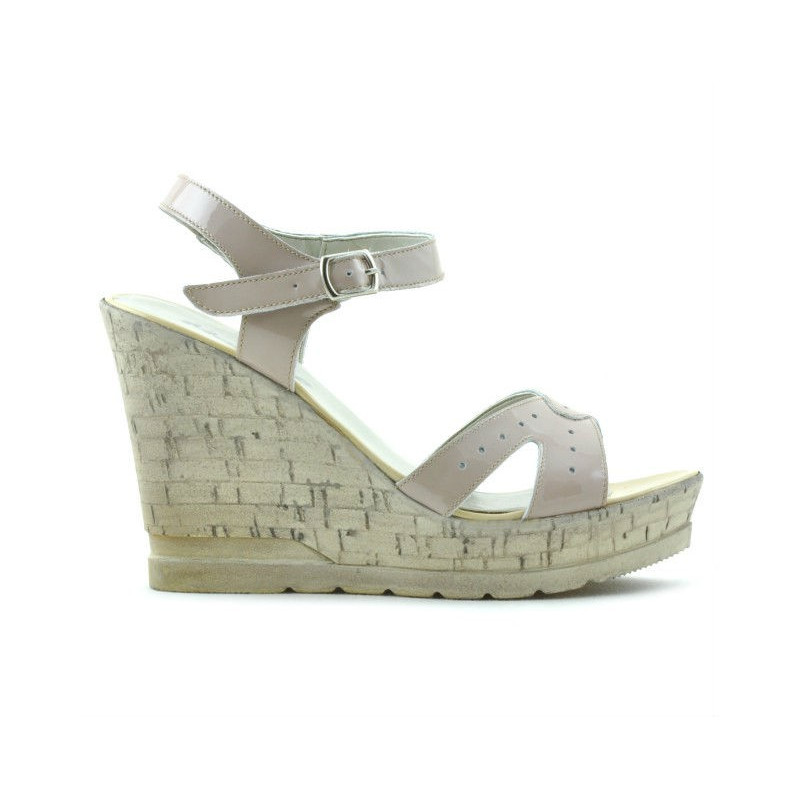 Women sandals 5021 patent nude