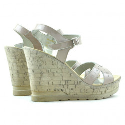 Women sandals 5021 patent nude