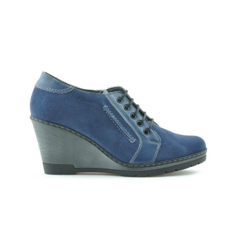 Women casual shoes 625 indigo velour combined
