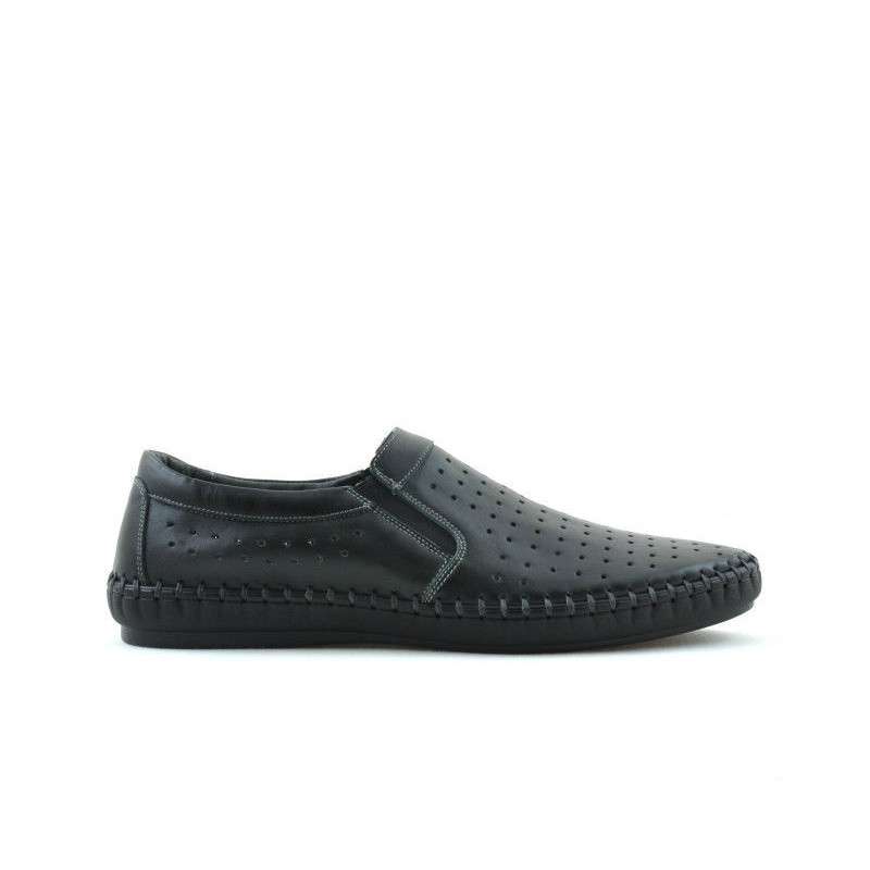 Men loafers, moccasins 820 black
