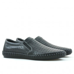 Men loafers, moccasins 820 black