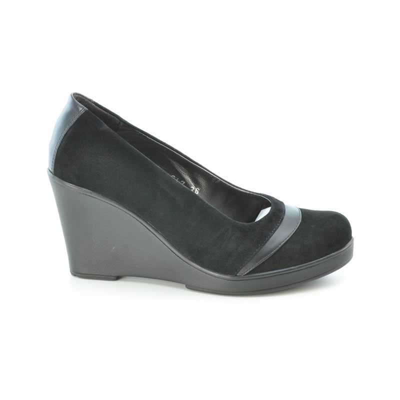 Women casual shoes 647 black velour