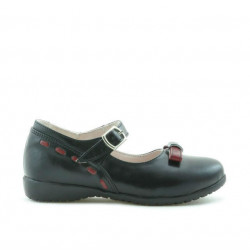 Small children shoes 12c black+bordo