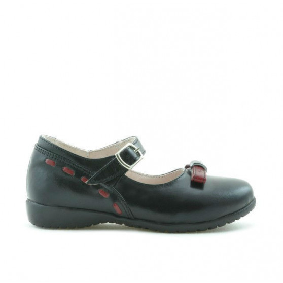 Small children shoes 12c black+bordo