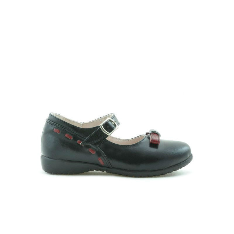Small children shoes 12c black+bordo