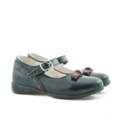 Small children shoes 12c black+bordo