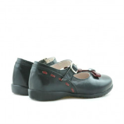 Small children shoes 12c black+bordo