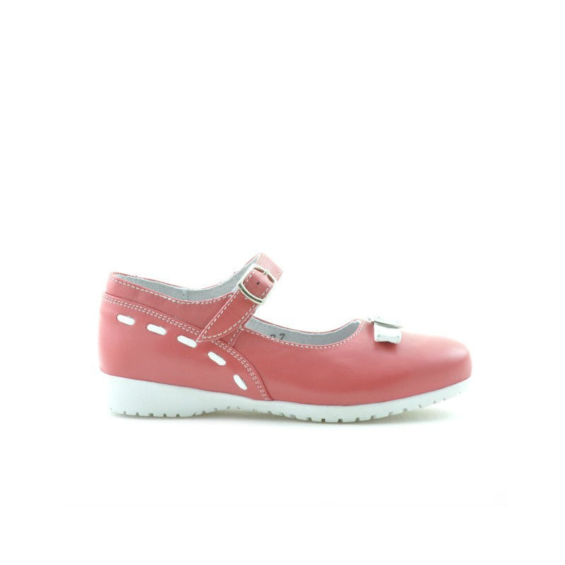 Small children shoes 12c red coral+white