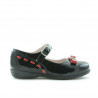 Small children shoes 12c patent black+red