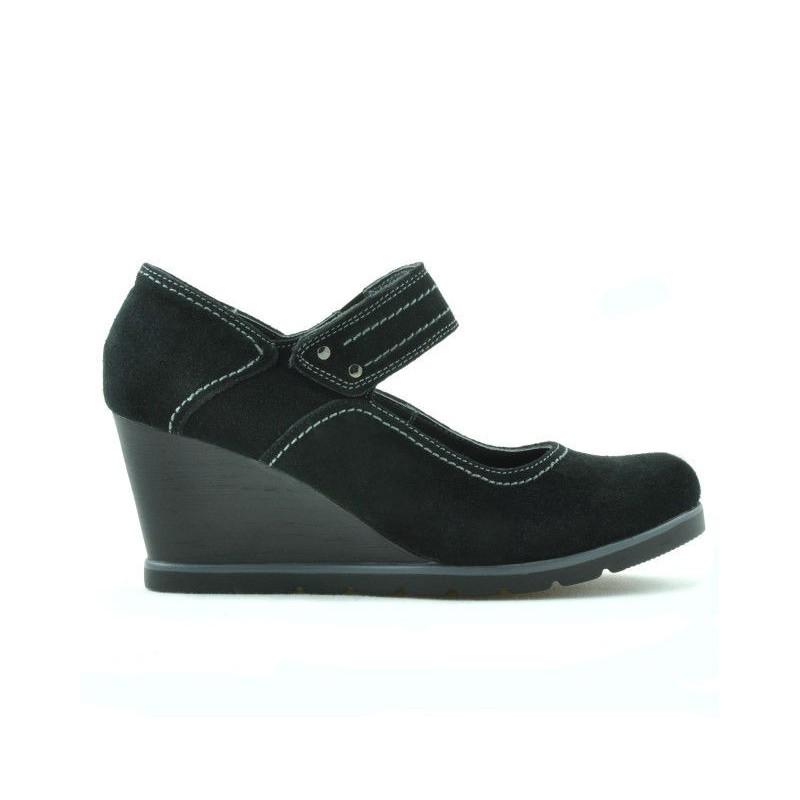Women casual shoes 199 black velour