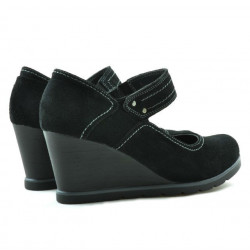 Women casual shoes 199 black velour