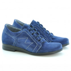 Women casual shoes 608 indigo velour