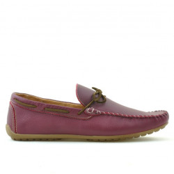 Men loafers, moccasins 863 bordo