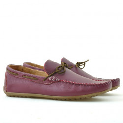 Men loafers, moccasins 863 bordo