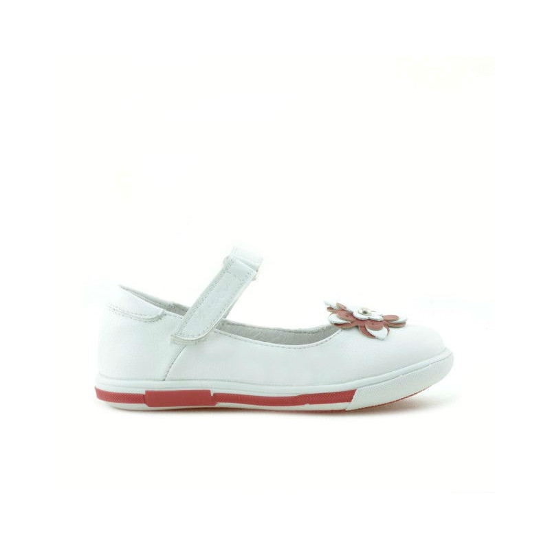 Small children shoes 06c white+red