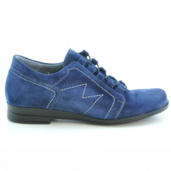 Women casual shoes 608 indigo velour