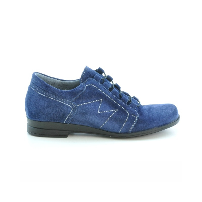 Women casual shoes 608 indigo velour