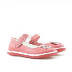 Small children shoes 06c red coral+white