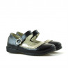 Small children shoes 19c patent black+beige