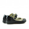Small children shoes 19c patent black+beige