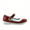Small children shoes 19c patent red+white