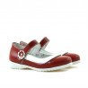 Small children shoes 19c patent red+white