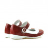 Small children shoes 19c patent red+white