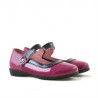 Small children shoes 19c patent pink+purple