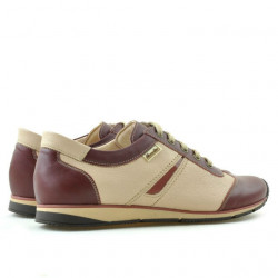 Women sport shoes 196 bordo+beige