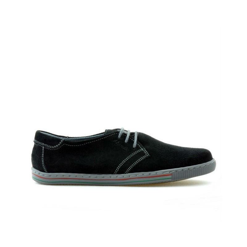 Women sport shoes 623 black velour