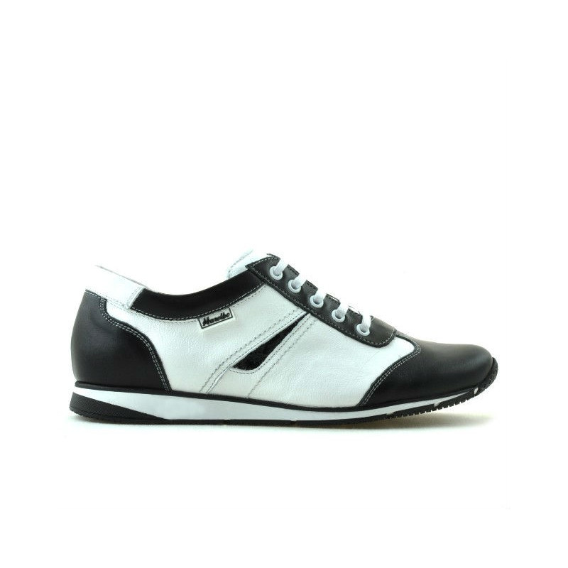 Women sport shoes 196 black+white
