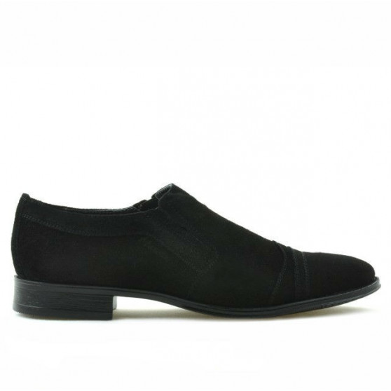 Teenagers stylish, elegant shoes 389 black velour 