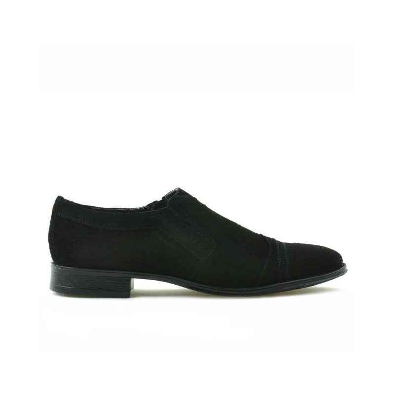 Teenagers stylish, elegant shoes 389 black velour 