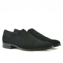 Teenagers stylish, elegant shoes 389 black velour 