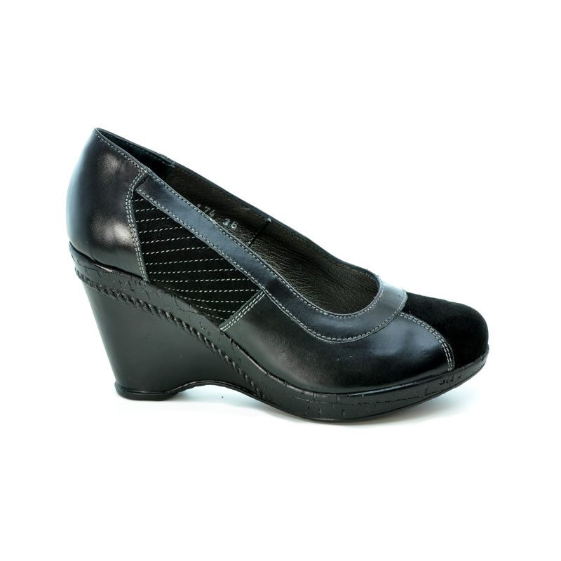 Women casual shoes 174 black combined