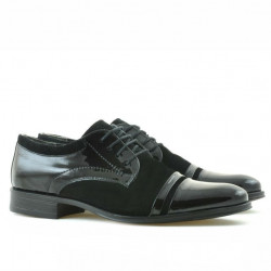 Teenagers stylish, elegant shoes 391 velour black combined