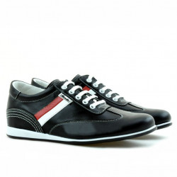 Teenagers stylish, elegant shoes 394 black+white