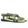 Women sandals 5010 kaki pearl